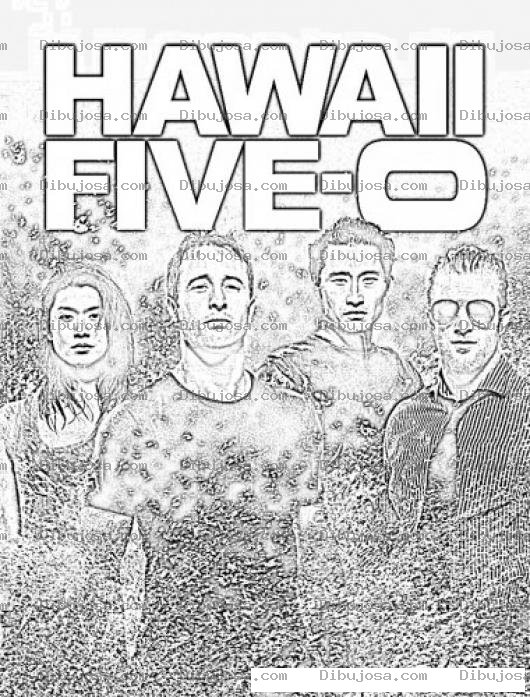 Dibujo para colorear Hawaii Five O Coloring Page