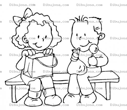 Dibujo para colorear Colorear Ninos Con Dulces En Una Pinata