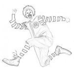 Dibujo para colorear Colorear A Ronald Macdonald