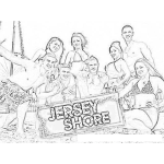 Dibujo para colorear Jersey Shore Coloring Page Para Colorear Pintar E Imprimir