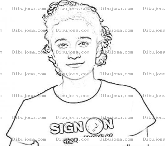 Dibujo para colorear Keisha Castle Hughes Coloring Page Para Pintar Y Colorear