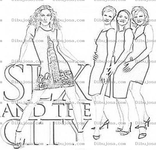 Dibujo para colorear Sex And The City Coloring Page Para Colorear Y Pintar