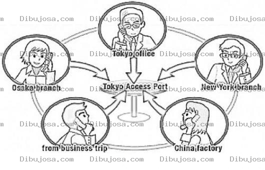 Dibujo para colorear Conference Call Services Online Coloring Page