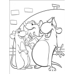 Dibujo para colorear Colorear A Ratatuil Con Sus Amigos