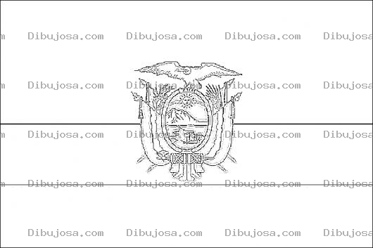 Dibujo para colorear Colorear Bandera De Ecuador