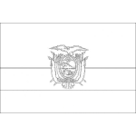Dibujo para colorear Colorear Bandera De Ecuador
