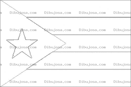 Dibujo para colorear Colorear Bandera De Cuba