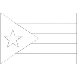 Dibujo para colorear Colorear Bandera De Cuba