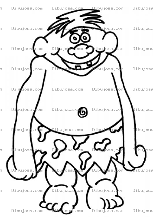 Dibujo para colorear Colorear Cavernicola