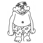 Dibujo para colorear Colorear Cavernicola