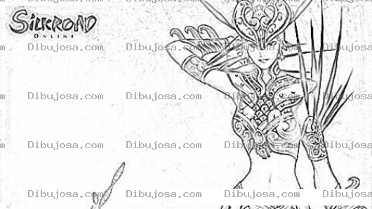Dibujo para colorear Colorear Silk Road Online