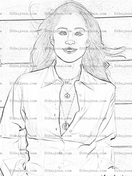 Dibujo para colorear Stacey Dash Coloring Page Para Pintar Y Colorear Online