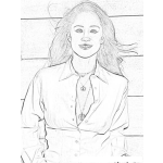 Dibujo para colorear Stacey Dash Coloring Page Para Pintar Y Colorear Online