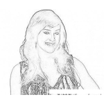Dibujo para colorear Lacey Schwimmer Online Coloring Page Para Pintar Y Colorear