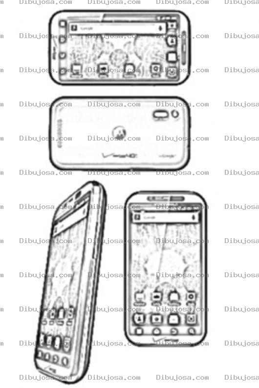 Dibujo para colorear Droid Bionic Motorola Coloring Page Para Pintar Y Colorear