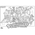 Dibujo para colorear Degrassi Serie Online Coloring Page Para Pntar Y Colorear