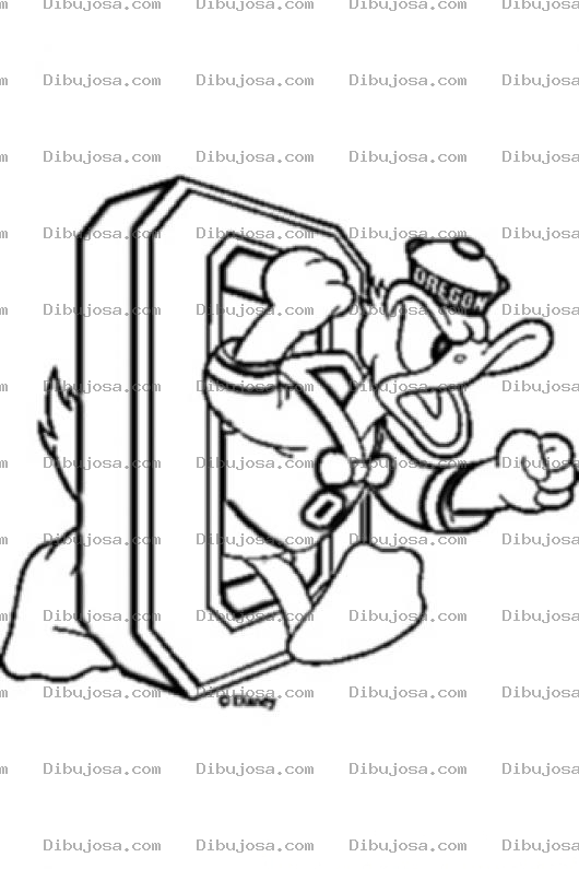 Dibujo para colorear Oregon Ducks Logo Coloring Page