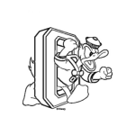 Dibujo para colorear Oregon Ducks Logo Coloring Page