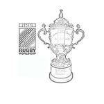 Dibujo para colorear Rugby World Cup Coloring Page Colorear La Copa Mundial De Rugby