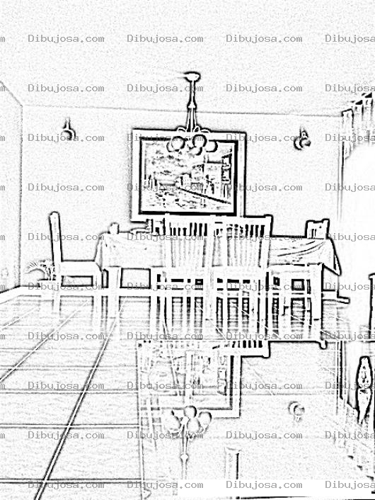 Dibujo para colorear Colorear Mesa De Comedor
