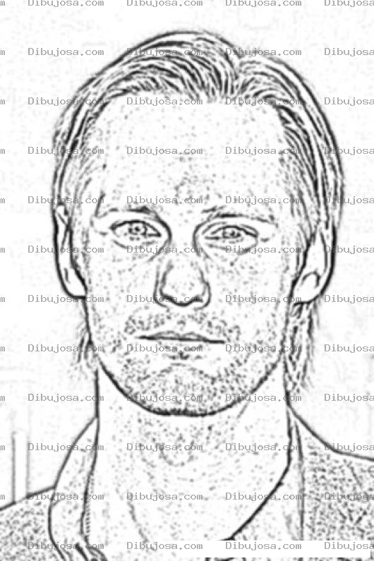 Dibujo para colorear Alexander Skarsgard Coloring Page
