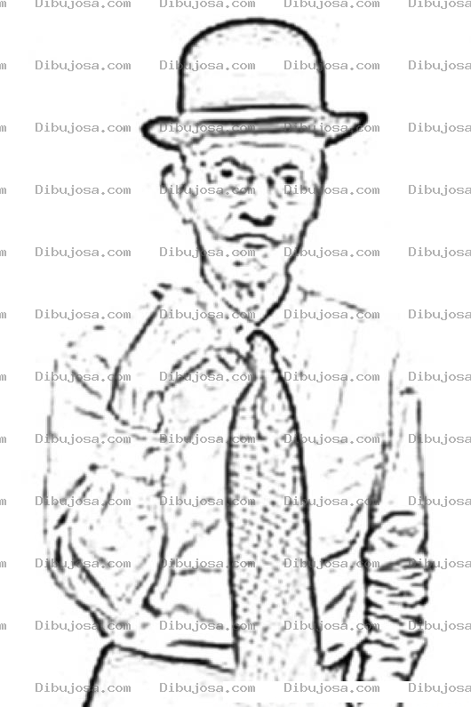 Dibujo para colorear Pedro Altamiranda Cantante De Panama Para Pintar Y Colorear