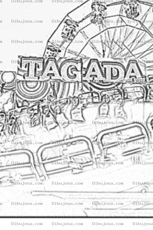 Dibujo para colorear Dibujo De Tagada Juego Mecanico Para Colorear