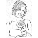 Dibujo para colorear Dibujo De Kristine Chenoweth Para Colorear