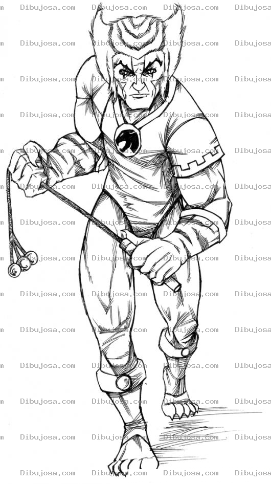 Dibujo para colorear Colorear A Tigra De Los Thundercats