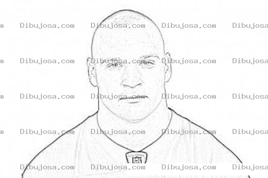 Dibujo para colorear Brian Urlacher Coloring Page Dibujo Para Pintar Y Colorear