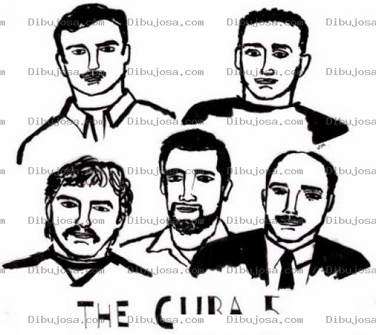 Dibujo para colorear Dibujo De Los Cinco 5 Cubano Para Pintar Y Colorear