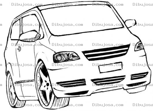 Dibujo para colorear Dibujo De Furgoneta Van Para Colorear