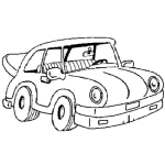 Dibujo para colorear Dibujo De Coche Deportivo Viejo Para Colorear