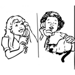 Dibujo para colorear Dibujo Para Colorear A Dos Amigas Habalndo Por Telefono Conversando Telefonicamente Hablar Conversar