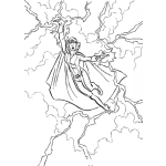 Dibujo para colorear Dibujo De La Reina De Las Tormentas Para Pintar Y Colorear