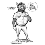 Dibujo para colorear David Ortiz De Los Red Sox En Dibujo Para Pintar Y Colorear