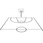 Dibujo para colorear Cancha De Basketbol Para Colorear Y Pintar