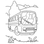 Dibujo para colorear Dibujo De Auto Bus Urbano Para Pintar Y Colorear Autobus