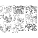 Dibujo para colorear Dibujo De Las Plagas De Egipto Para Pintar Y Colorear Dibujos De La Biblia Biblicos