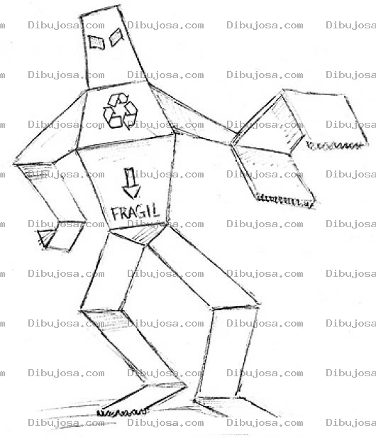 Dibujo para colorear Robot Fragil Para Pintar Y Colorear Online