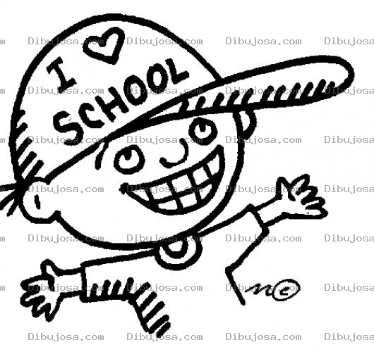 Dibujo para colorear Dibujo De Nino Que Ama El Colegio