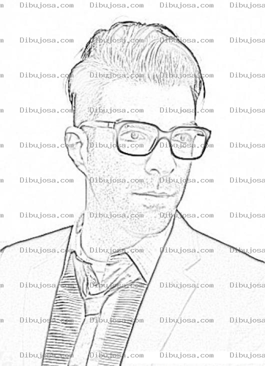 Dibujo para colorear Zachary Quinto Para Pintar Y Colorear Online
