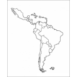 Dibujo para colorear Dibujo De America Latina Para Pintar Y Colorear