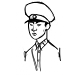 Dibujo para colorear Soldado Koreano Para Pintar Y Colorear