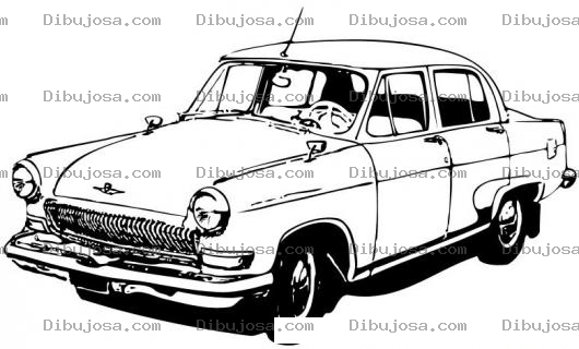 Dibujo para colorear Carro Clasico Viejito Fiat Para Pintar Y Colorear