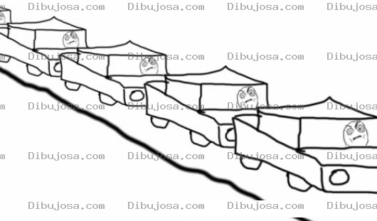 Dibujo para colorear Dibujo De Trafico Para Pintar Y Colorear Fila De Carros