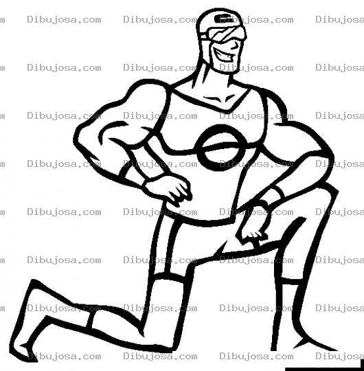 Dibujo para colorear Dibujo De Atleta Para Pintar Y Colorear Hombre Atletico