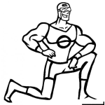 Dibujo para colorear Dibujo De Atleta Para Pintar Y Colorear Hombre Atletico