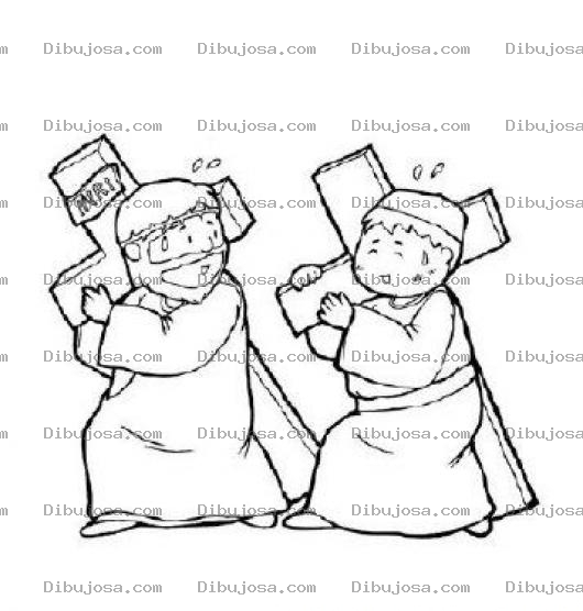 Dibujo para colorear Toma Tu Cruz Y Sigueme Dibujo Para Pintar Y Colorear