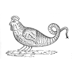 Dibujo para colorear Dibujo De Gallina Cuerpo De Culebra Para Colorear Gallinaculebra